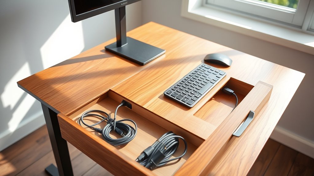 cable management and adjustability