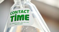check label for contact time