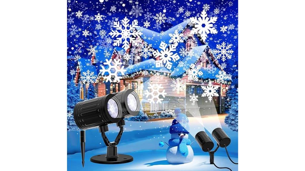 christmas snowflake projector
