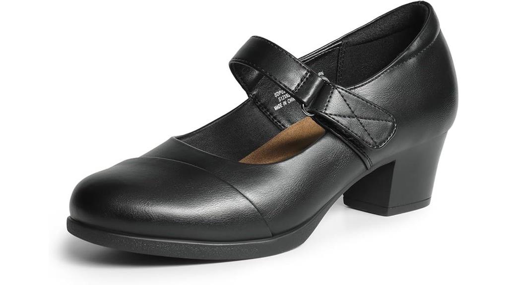 chunky heel mary janes