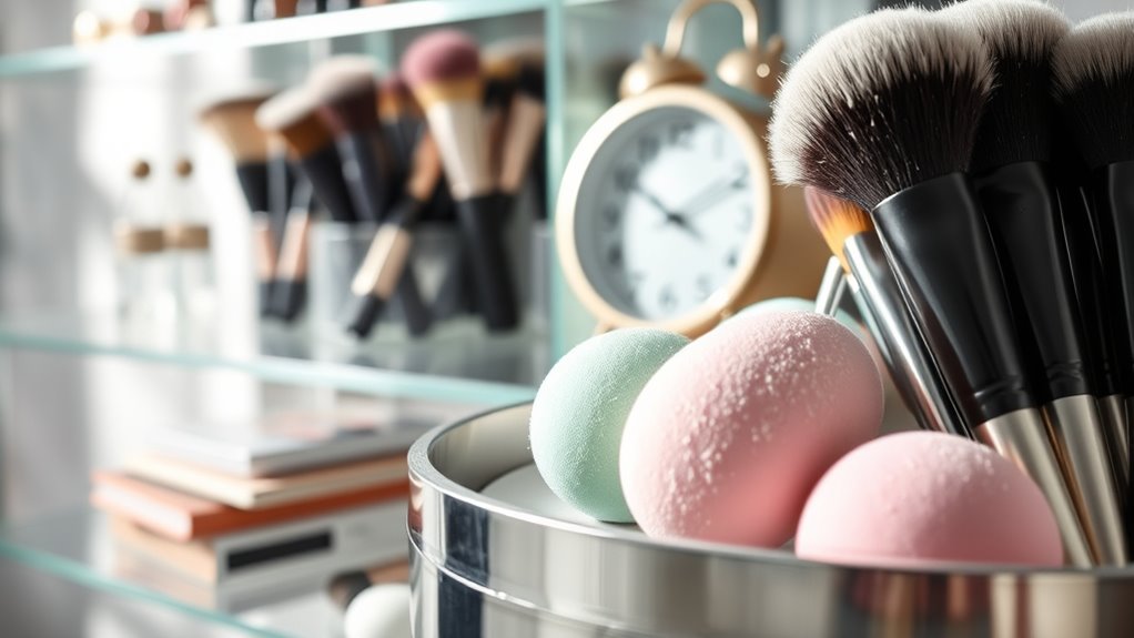 clean brushes replace regularly