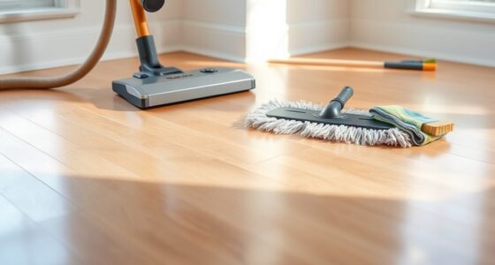 cleaning floors and maintenance