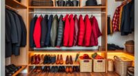 coats shoes accessories storage