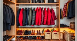 coats shoes accessories storage
