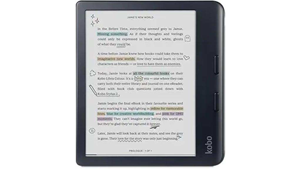 color e ink kindle