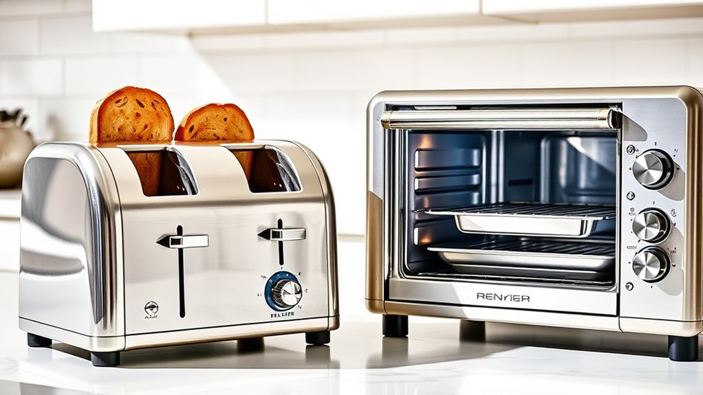 compare toaster and oven