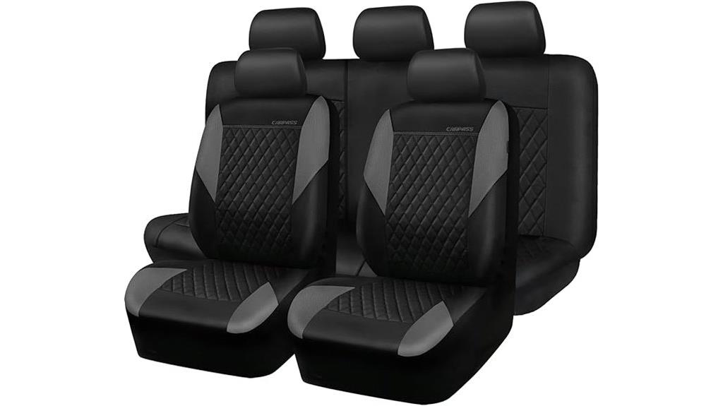 complete leather seat cover set