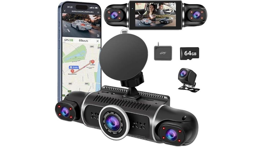 comprehensive 4 channel dash cam