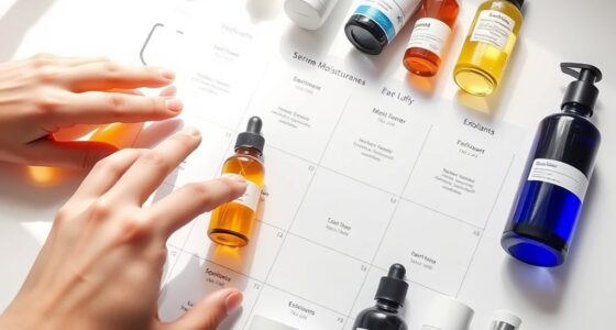 create a skin care schedule
