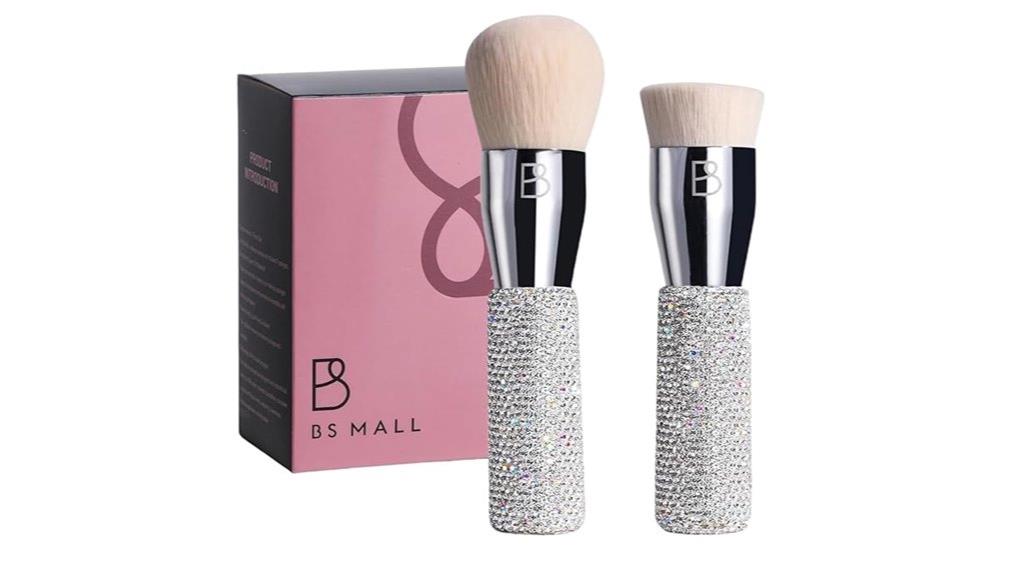 diamond design makeup brushes