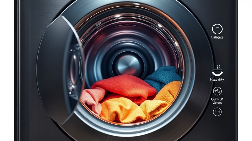 different wash cycle functions