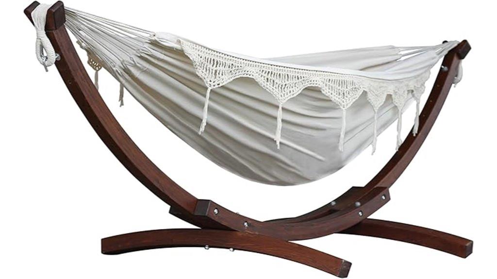 double cotton hammock stand