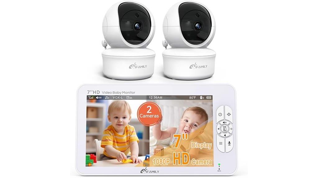 dual hd camera baby monitor