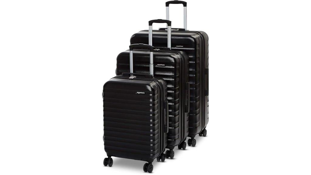 durable three piece suitcase set