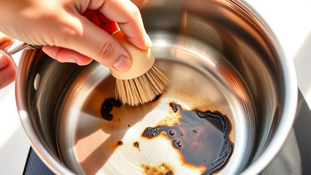 eco friendly burnt pot cleaning