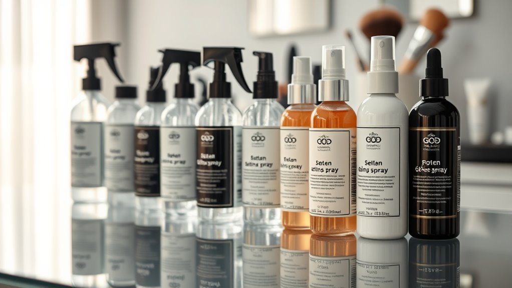 effectiveness of setting sprays