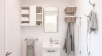 efficient small bathroom storage