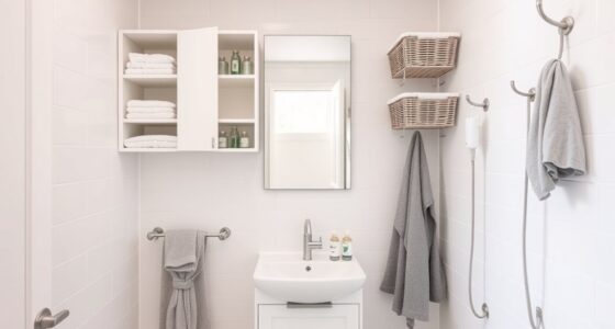 efficient small bathroom storage
