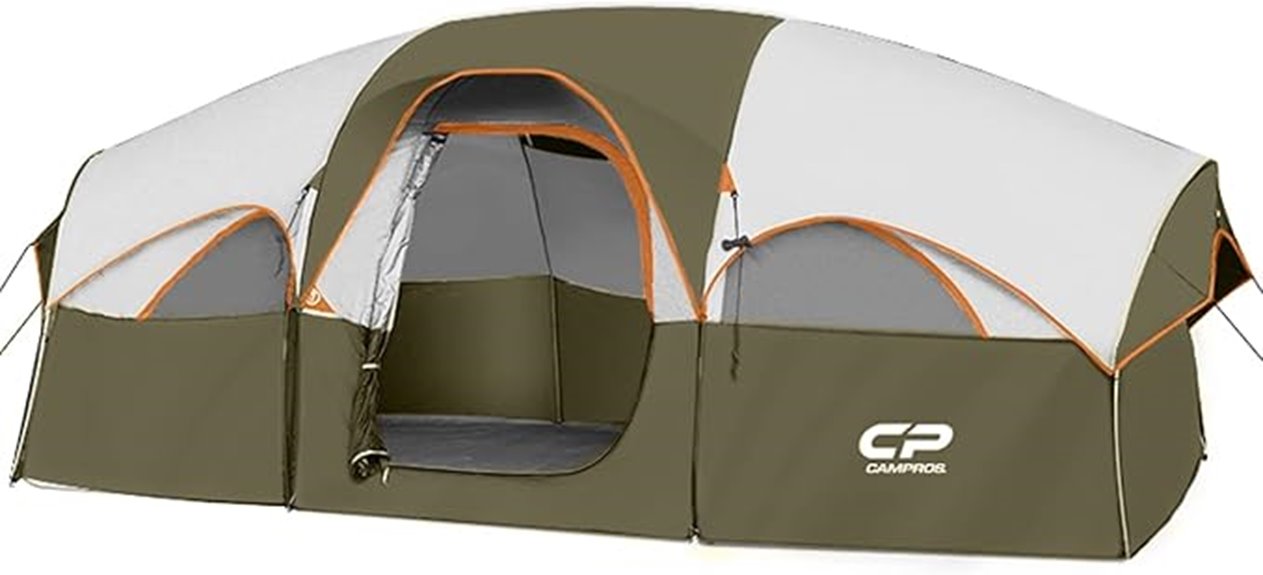 eight person camping tent