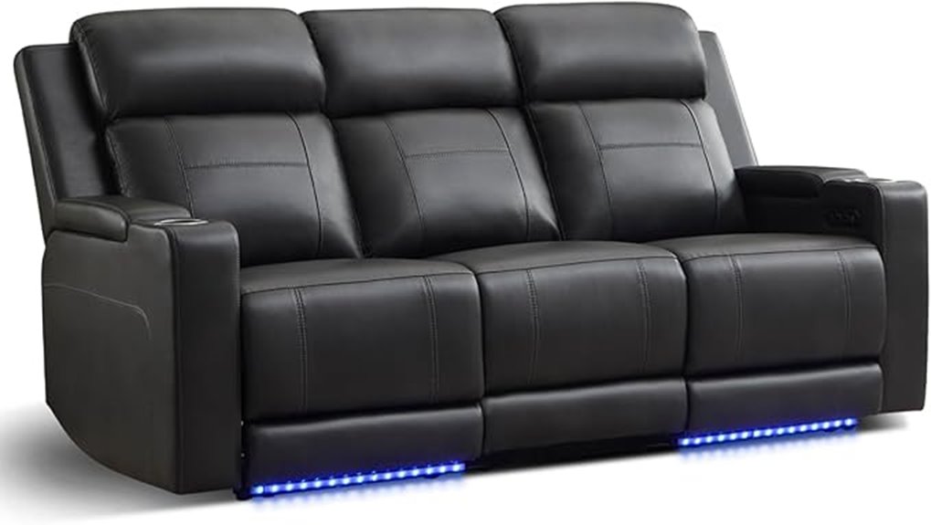 electric leather recliner