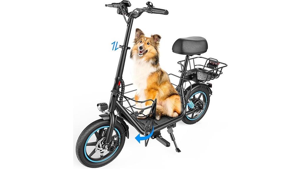 electric scooter with seat