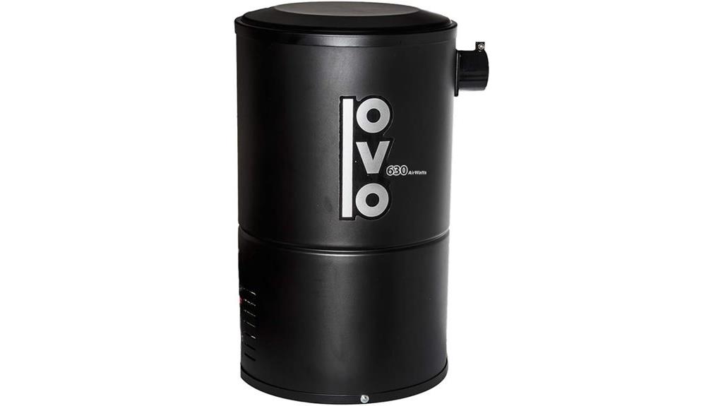 elegant black vacuum system