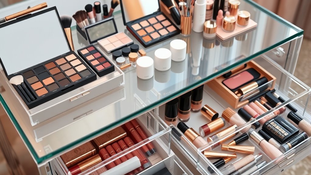 elegant durable organized makeup