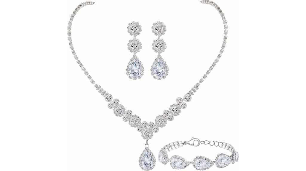 elegant silver gold rhinestone jewelry