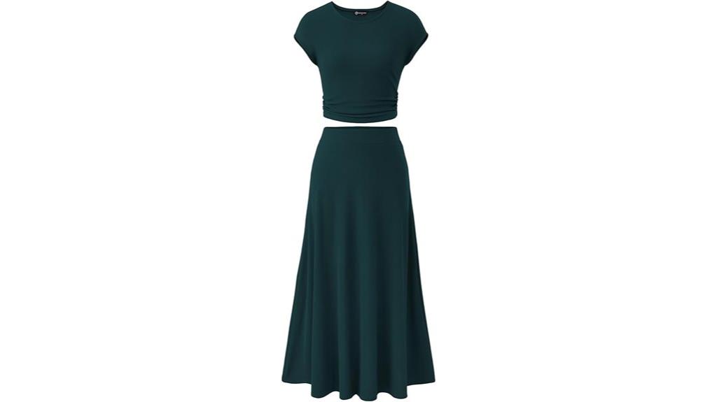 elegant two piece skirt set