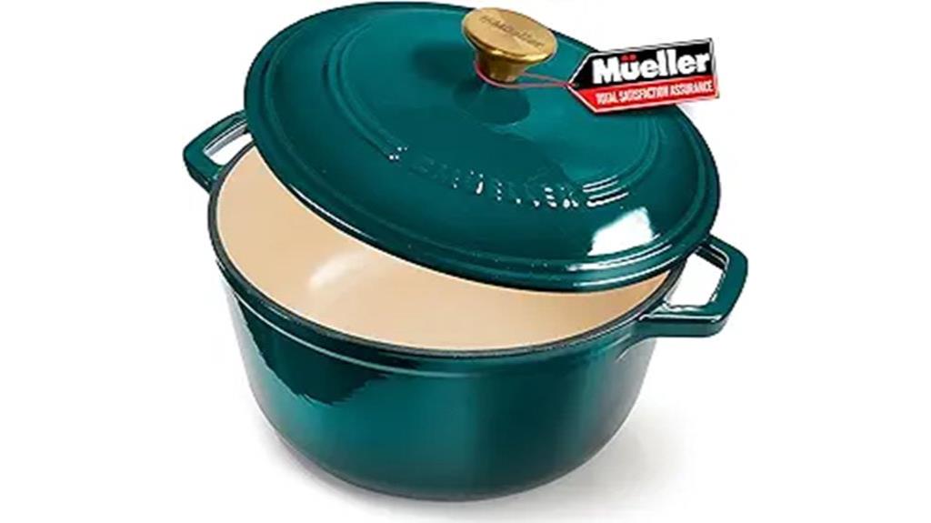 enamelled 6 quart cast iron