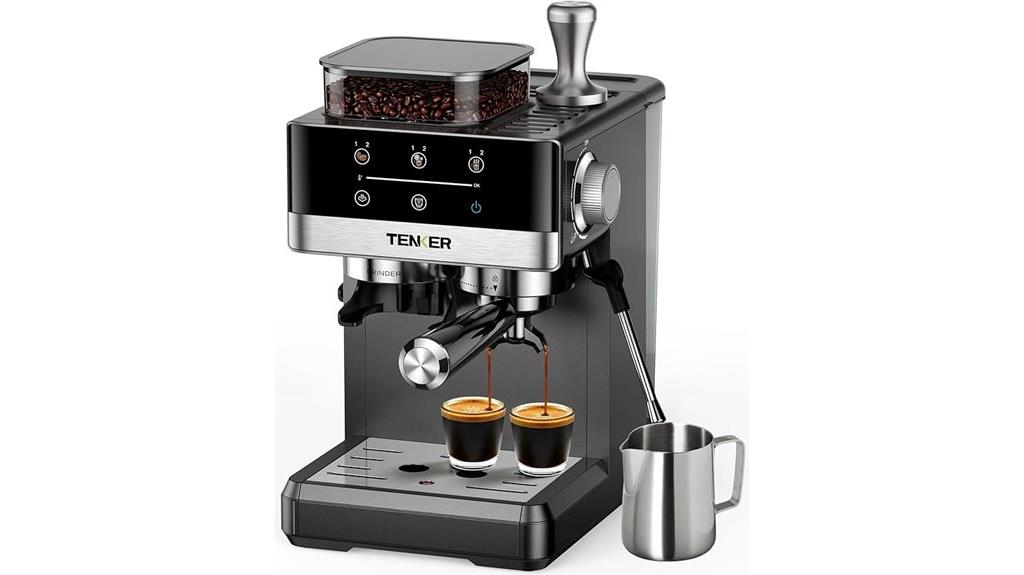espresso maker with grinder