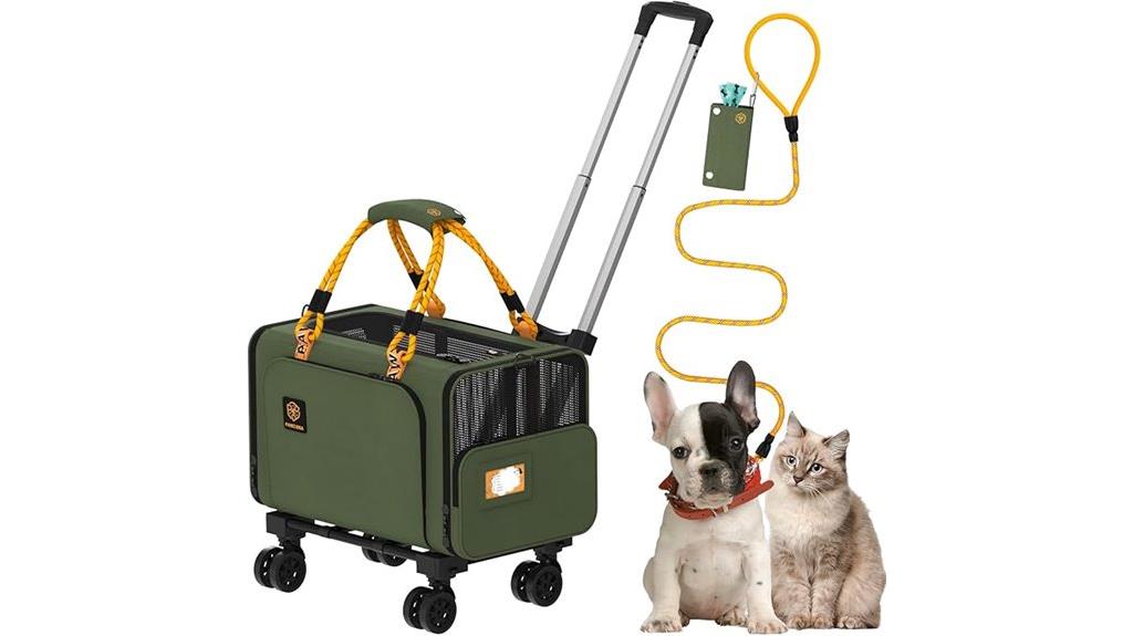 expandable carrier with wheels
