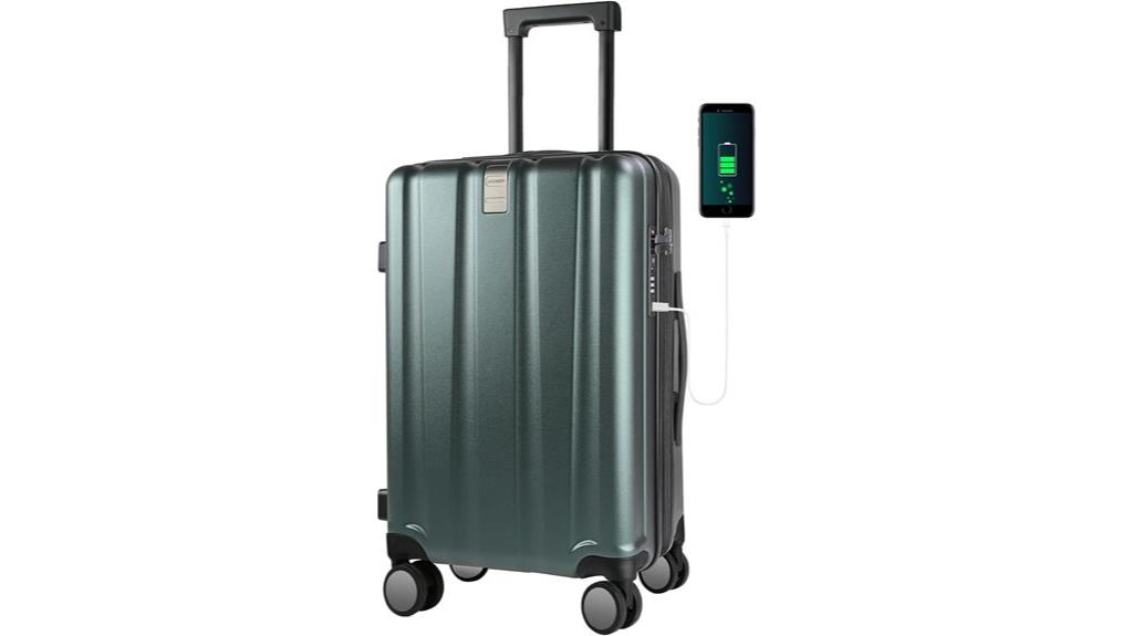 expandable hardside spinner luggage
