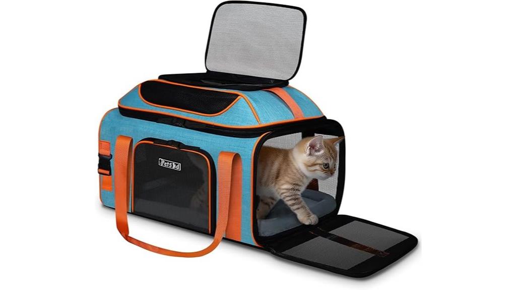 expandable pet carrier size