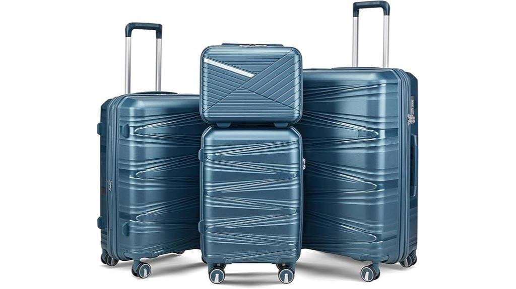 expandable tsa lock luggage
