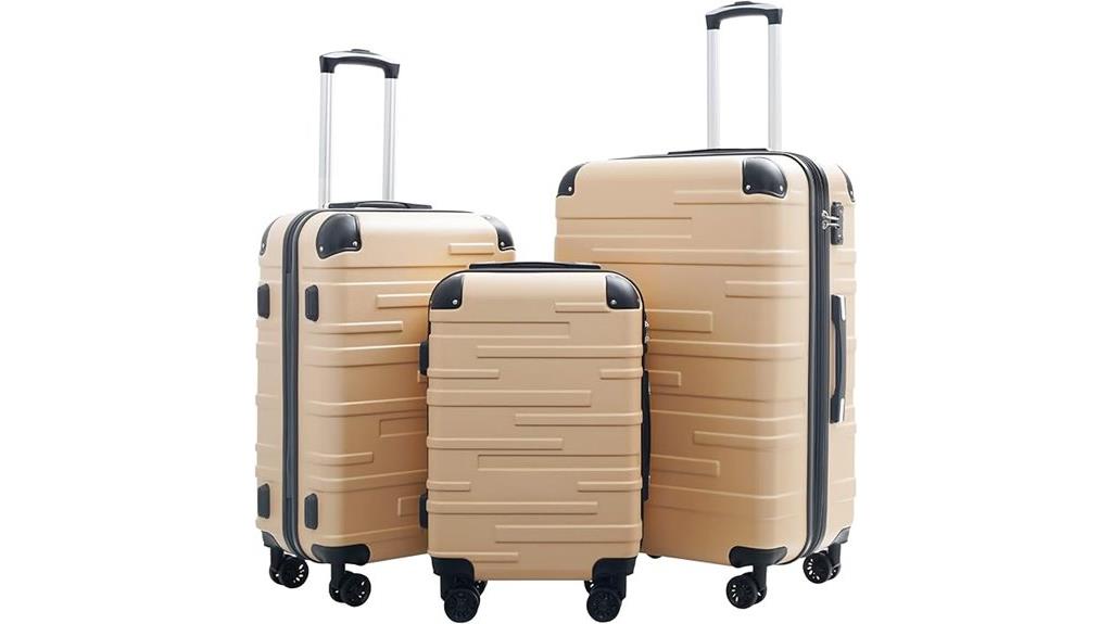 expandable tsa lock luggage