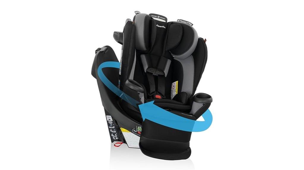 extended rotate convertible seat