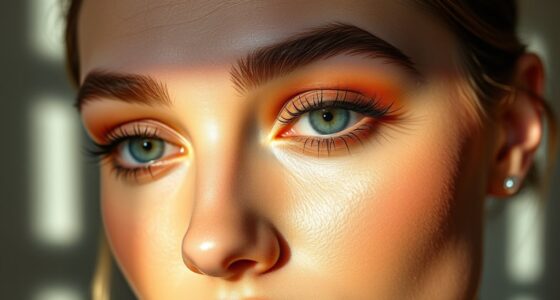 eyebrow styling with makeup