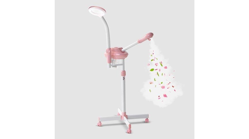 facial steamer with lamp