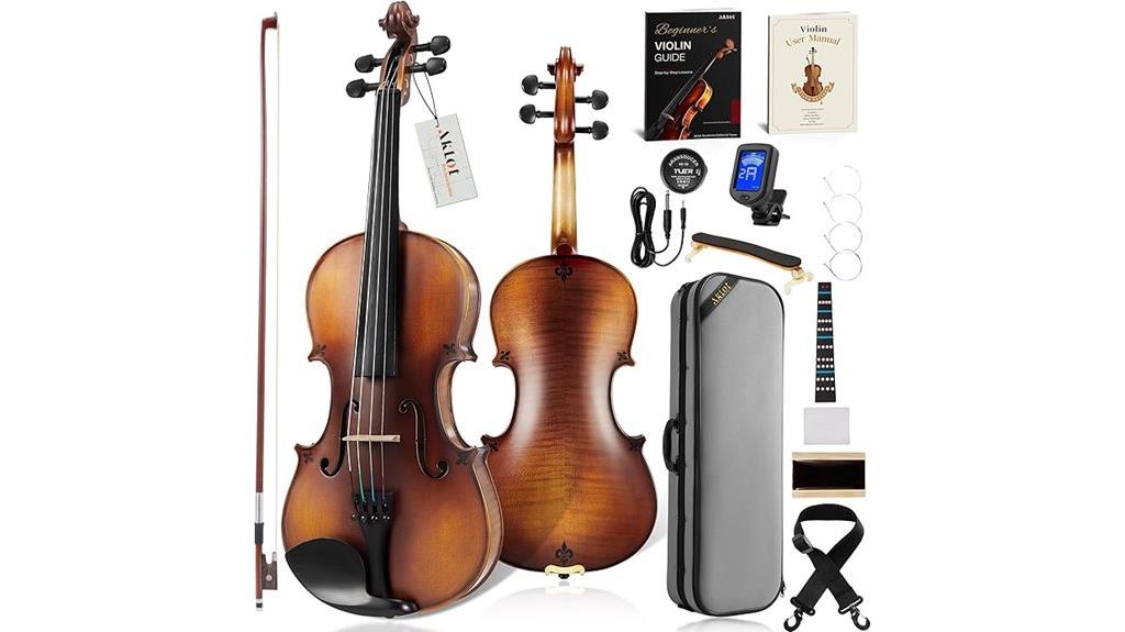 flamed maple violin kit