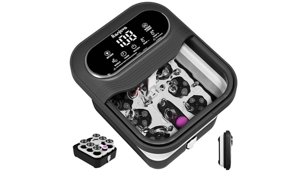 foldable heated foot massager