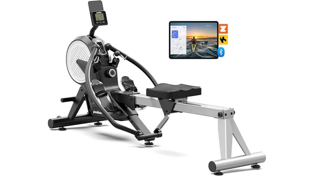 foldable resistance rowing machine