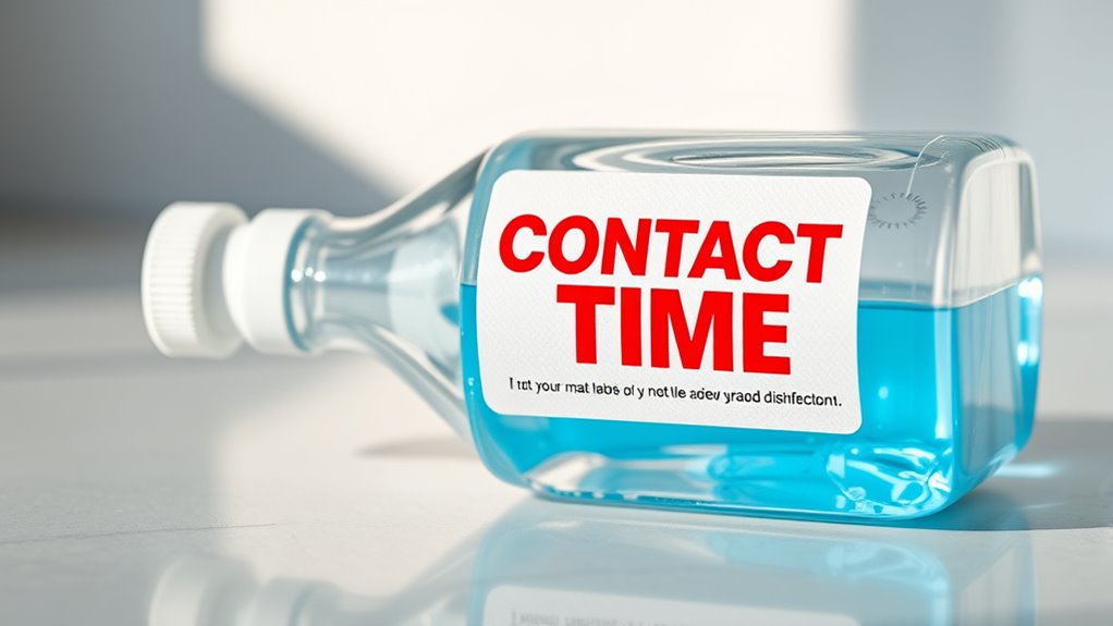 follow disinfectant contact time