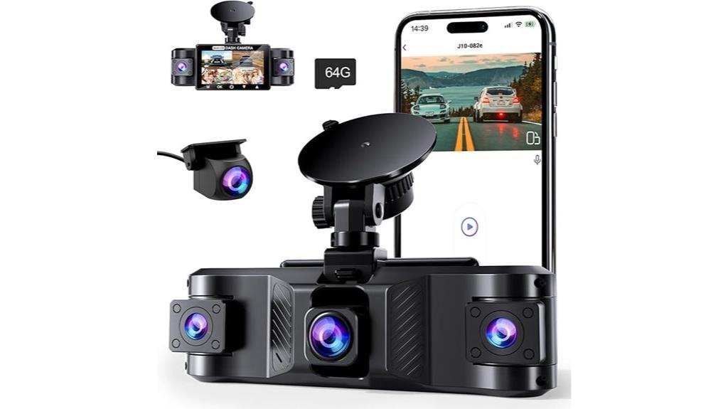 four channel 2 5k wifi dashcam
