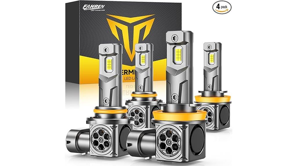 four pack led bulb set