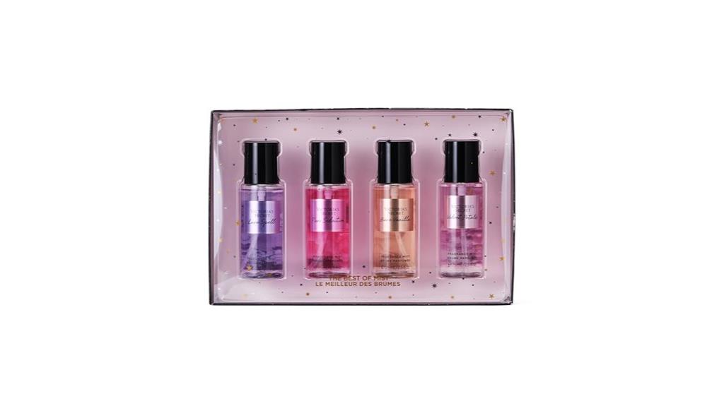 four piece fragrance gift set