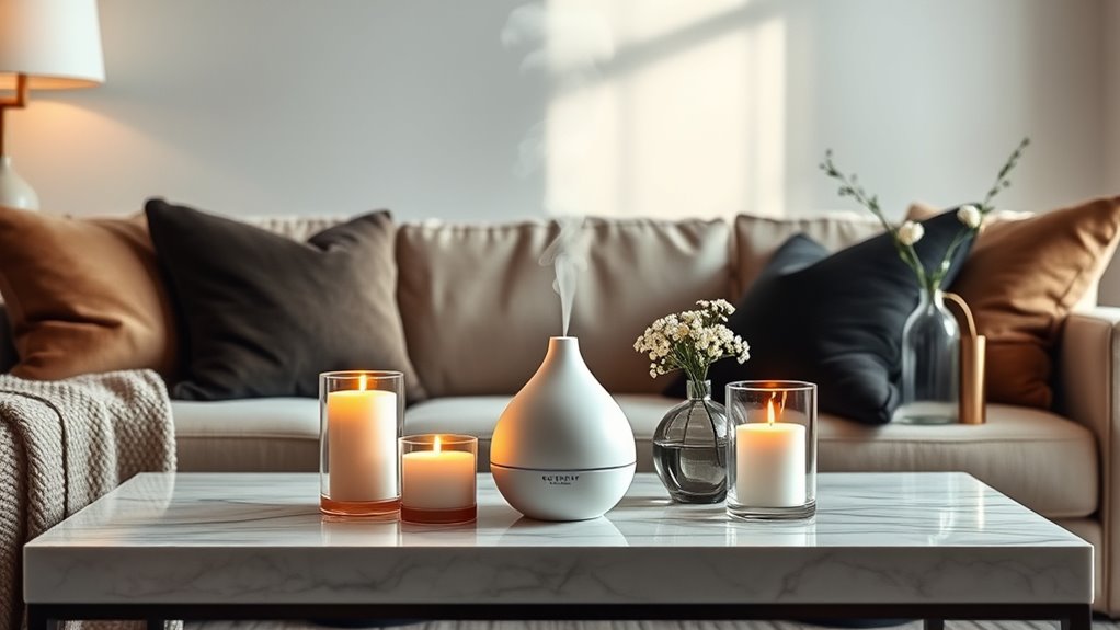 fragrance enhances interior decor