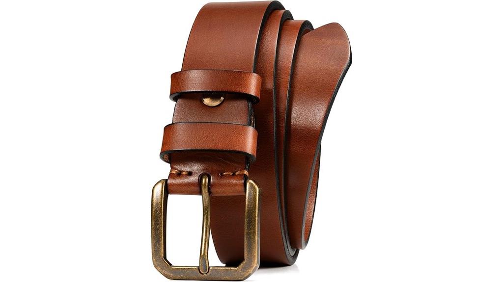 full grain leather belt