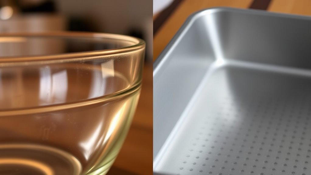 glass heats evenly metal responds