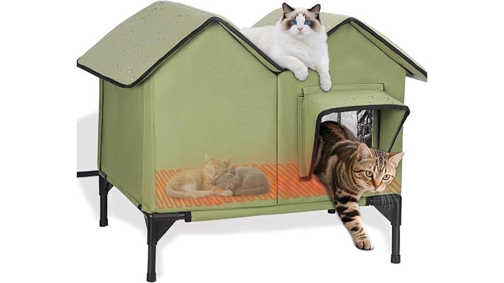 heated weatherproof cat shelter